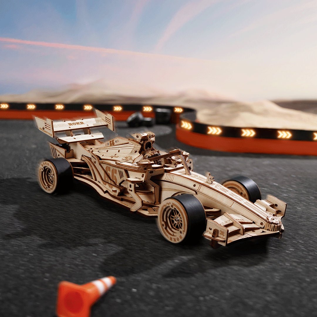 Formula verseny autó - 3D Fa puzzle - Makett Kuckó