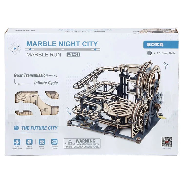 Éjszakai Város - 3D mechanikus golyópálya - Makett Kuckó