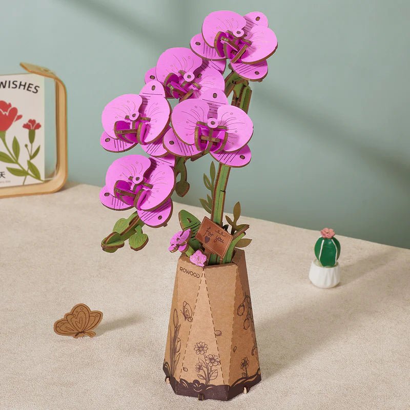 Lilia Orchidea - 3D Fa puzzle Virág - Makett Kuckó