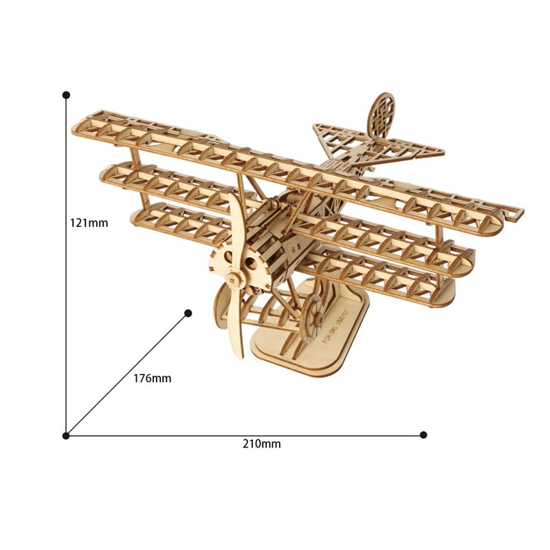 Repülő - 3D Fa puzzle - Makett Kuckó