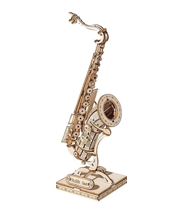 Saxophone - 3D Fa puzzle - Makett Kuckó