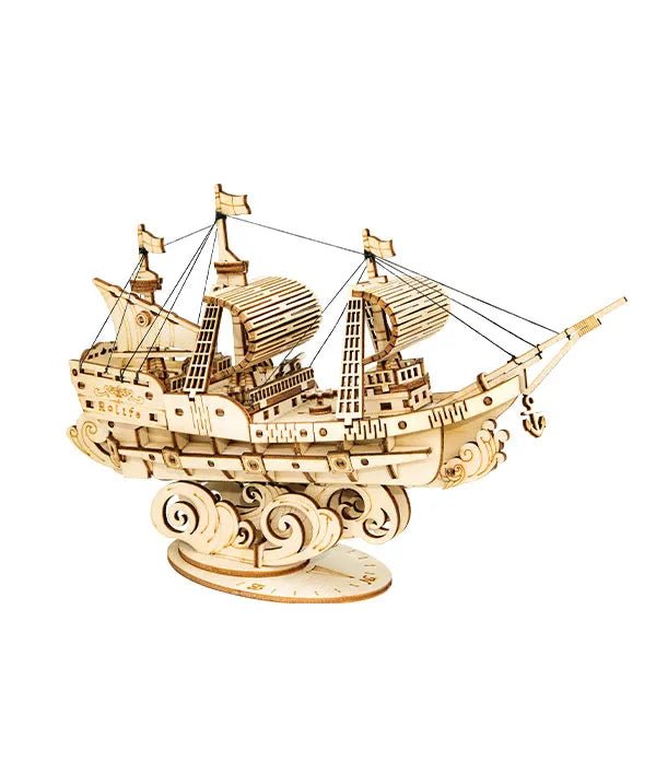 Hajó - 3D fa puzzle - Makett Kuckó