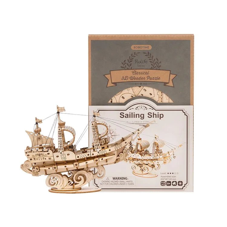 Hajó - 3D fa puzzle - Makett Kuckó