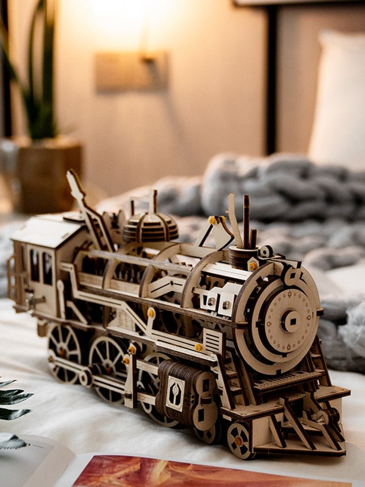 Lokomotív - 3D Fa Puzzle - Makett Kuckó