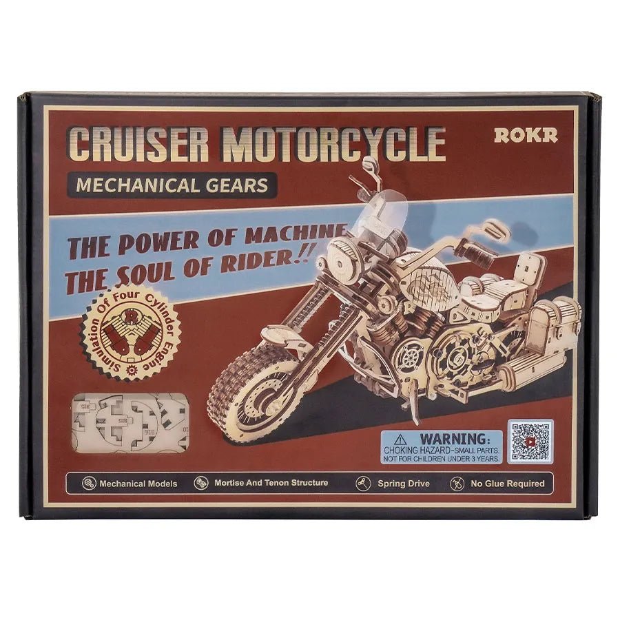Cruiser Motor - 3D Fa Puzzle - Makett Kuckó