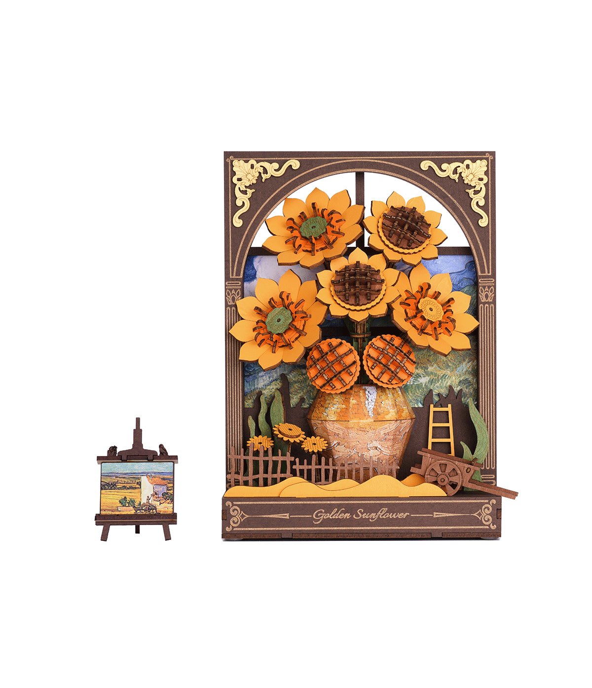 Napraforgó Szett - 3D Fa puzzle - Makett Kuckó
