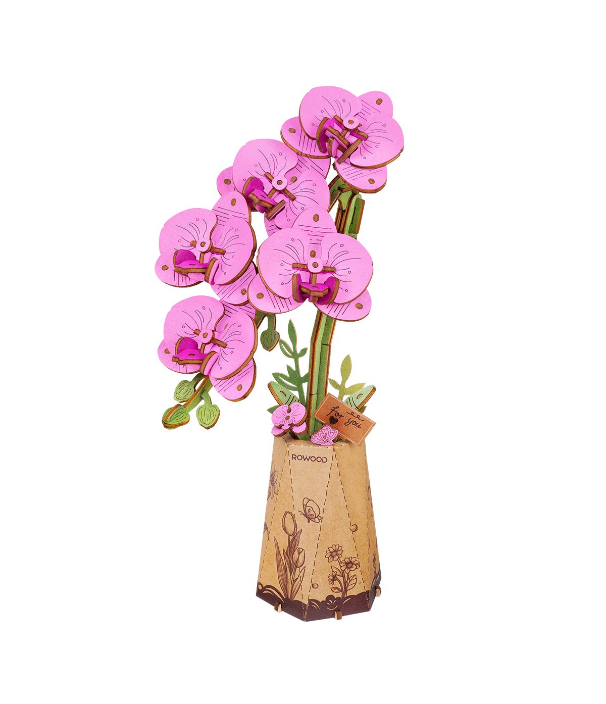 Lilia Orchidea - 3D Fa puzzle Virág - Makett Kuckó