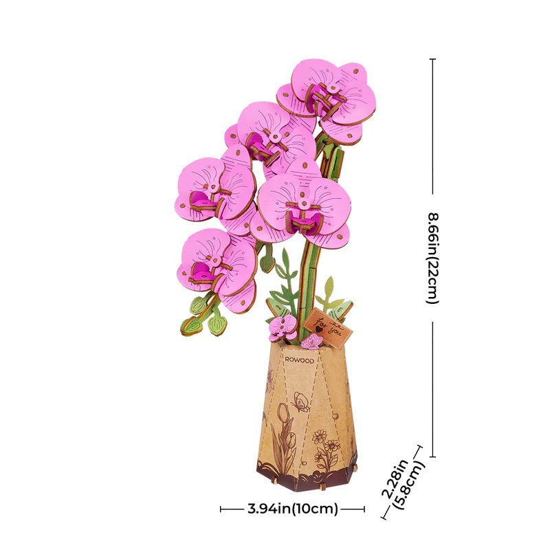 Lilia Orchidea - 3D Fa puzzle Virág - Makett Kuckó