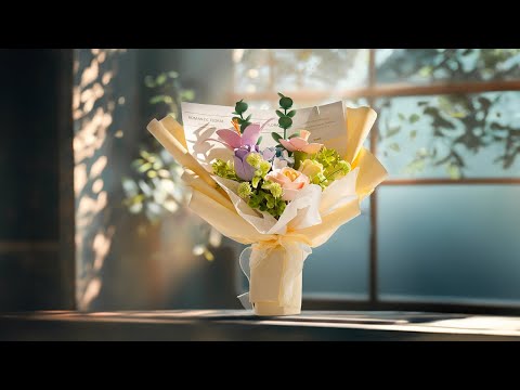 Tavaszi Virágcsokor - 3D Fa puzzle