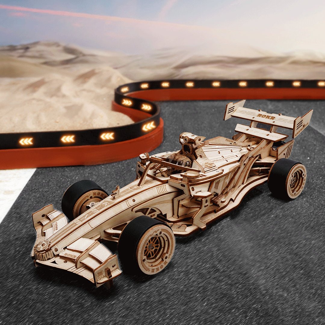 Formula verseny autó - 3D Fa puzzle - Makett Kuckó