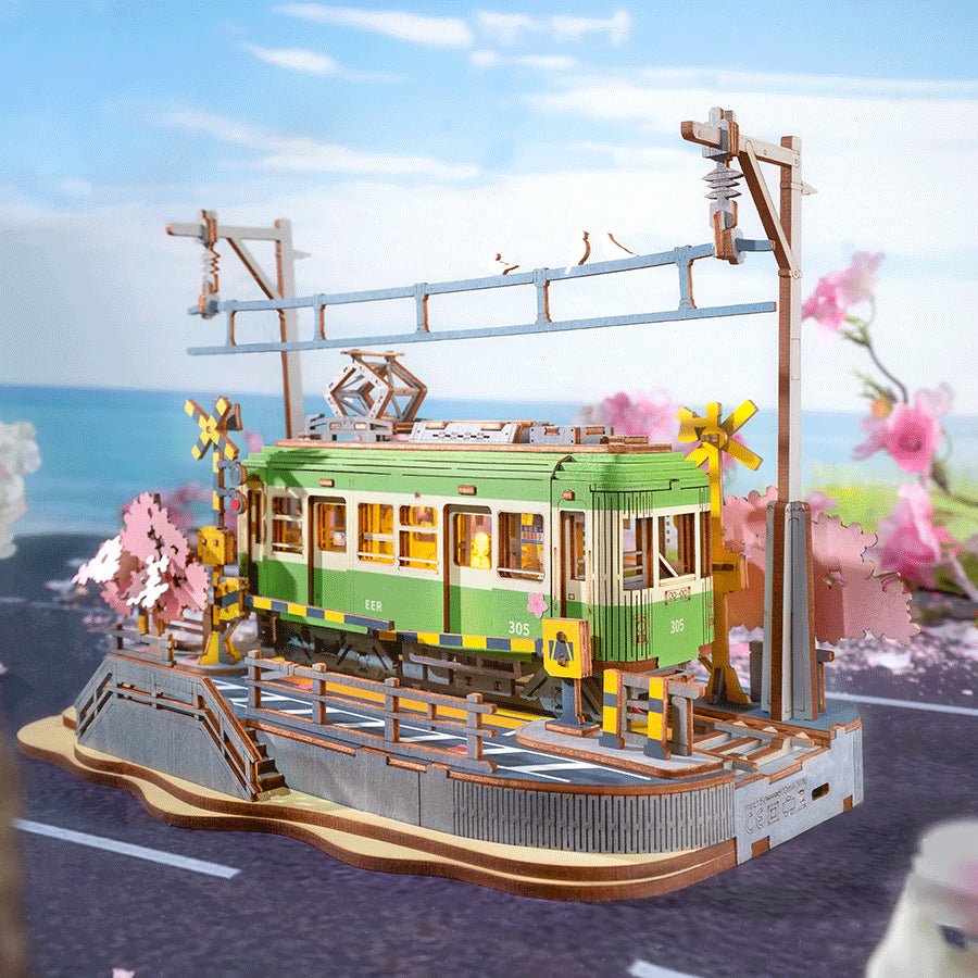 Sakura Villamos - 3D Fa puzzle - Makett Kuckó