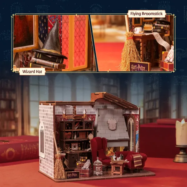 Harry Potter Griffendél klubhelyiség 3D fa makett