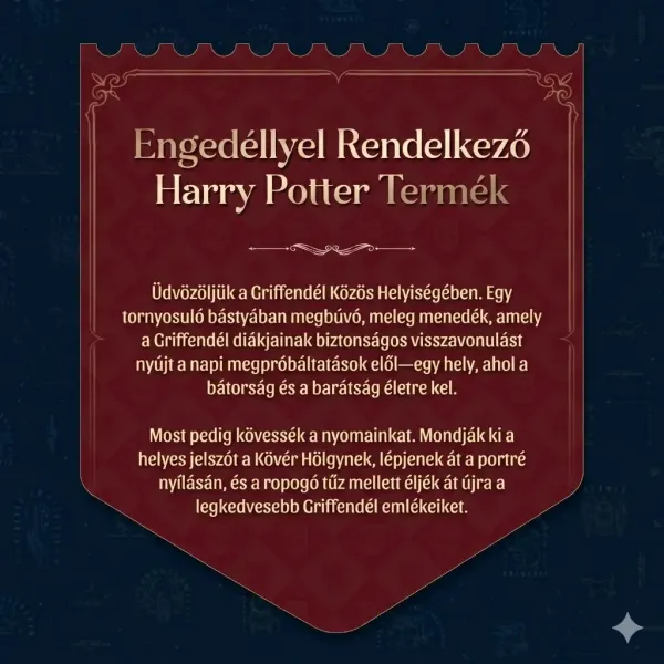 Harry Potter Griffendél klubhelyiség 3D fa makett