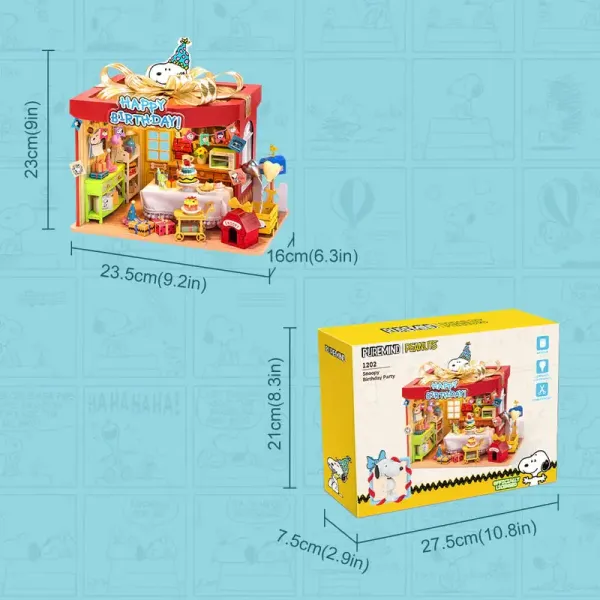 Puremind_x_Snoopy_Birthday_Party_wooden_puzzle_size_details
